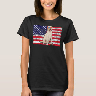 Doggie Usa Dog Owner Usa Labrador Retriever Usa F T-shirt