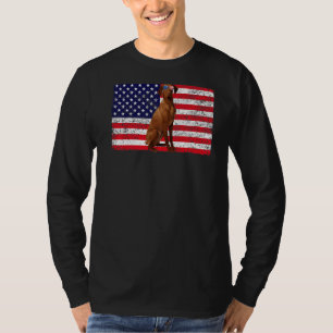 Doggie USA Hondeneigenaar USA Vissla USA vlag T-shirt