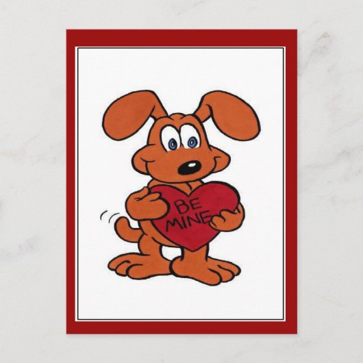 Doggie Valentijn - Briefkaart (Voorkant)