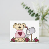 Doggie Valentijnsdag Tshirts en cadeaus Feestdagenkaart (Staand voorkant)