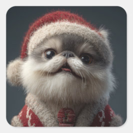 doggie vierkante sticker