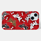Doggies & Botten Puppy Cute Fun Red Case-Mate iPhone Case (Achterkant (horizontaal))