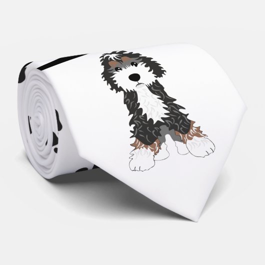 Doggies et cravate de pattes noires (Roulé)