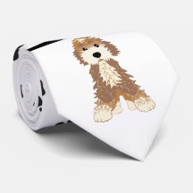 Doggies et cravate de pattes noires