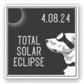 Doggo Eclipse Sticker (Voorkant)