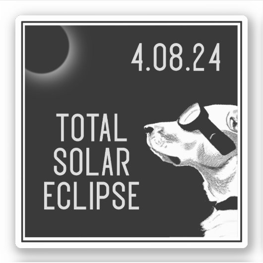 Doggo Eclipse Sticker (Voorkant)