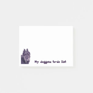 Doggo List Bouvier de Flanders Sticky Notes
