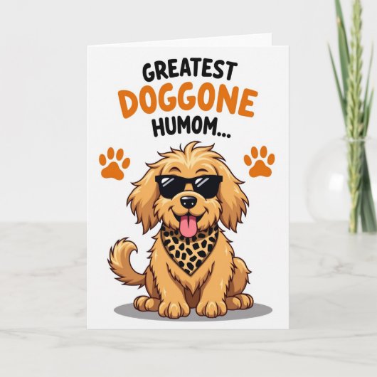 Doggone Grootste Humom Moeder Kaart (Voorkant)