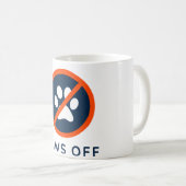 DogGoneIt - Paws Off-11 oz Koffiemok (Voorkant rechts)