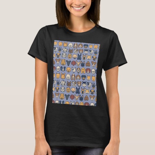 Doggos Blue Sleeveless Top (Voorkant)