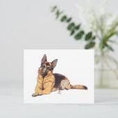 Doggust 2019 German Shepherd Briefkaart (Staand voorkant)