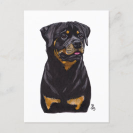 Doggust 2019 Rotweiller-Briefkaart Aankondigingskaart