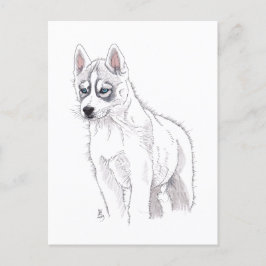 Doggust 2019 Siberian Husky Puppy Briefkaart