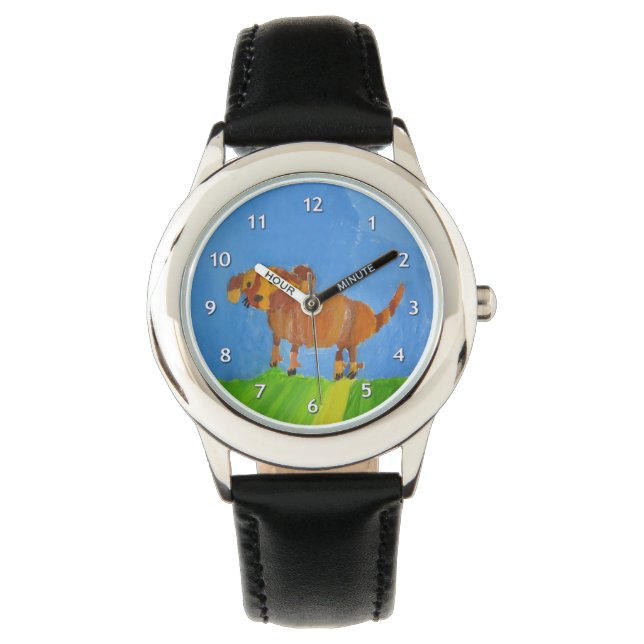 Doggy Art van kinderen Horloge (Voorkant)