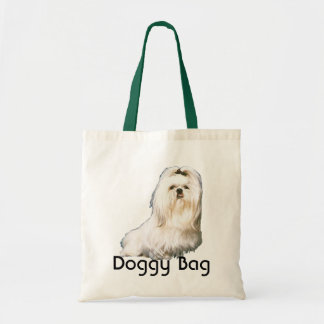 Doggy Bag - Maltees met volledige jas Tote Bag