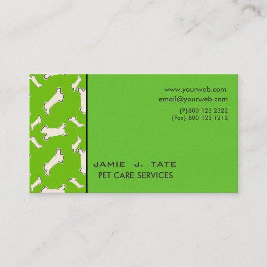 Doggy-Botten Visitekaartje (Voorkant)