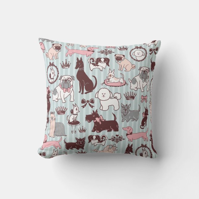 Doggy Boudoir Coussin par Fluff (Recto)
