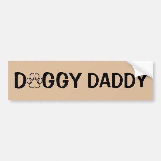 Doggy Daddy Bumpersticker (Voorkant)