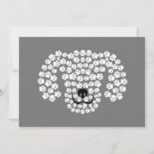 Doggy Doggy Anniversaire Fête Invitation (Dos)