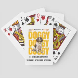 Doggy Engels Springer Spaniel Pokerkaarten