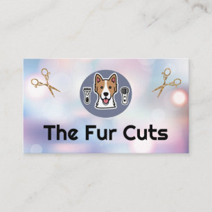 Doggy Groomer Logo schaar boke Visitekaartje