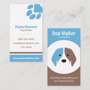 Doggy Paw pour Carte de visite de Walker pour chie