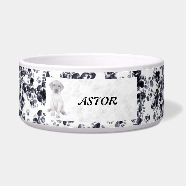 Doggy Prints Voerbakje (Voorkant)
