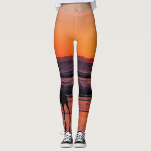 Doggy stranddag. leggings