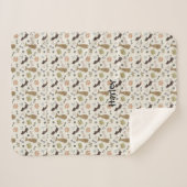 Doggy Treat Botten and Paws Sherpa Deken (Voorkant (horizontaal))