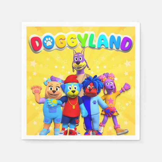 Doggyland servetten (Voorkant)