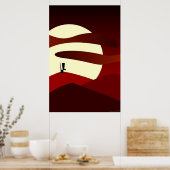 Doggy's Red Poster (Keuken)