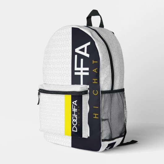 DOGHFA BEDRUKTE RUGZAK (Achterkant Hoek Rechts)