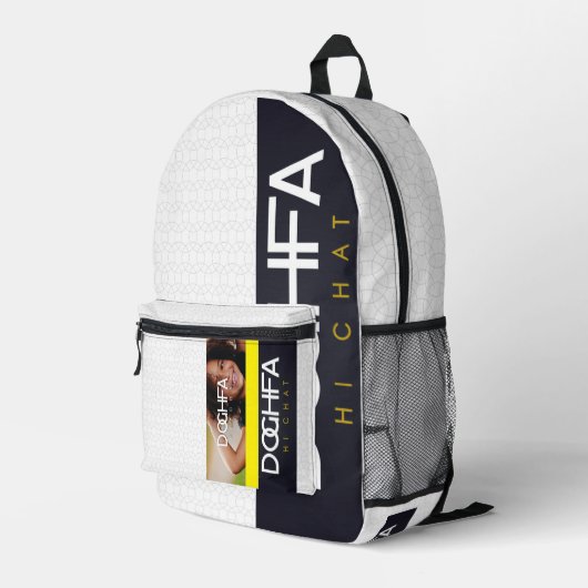 DOGHFA BEDRUKTE RUGZAK (Achterkant Hoek Rechts)