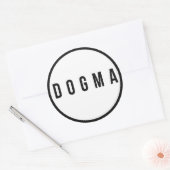 Dogma-Stickers Ronde Sticker (Envelop)