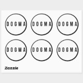 Dogma-Stickers Ronde Sticker (Vel)