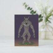 Dogman Cryptid of Weerwolf Briefkaart (Staand voorkant)