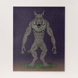 Dogman Cryptid of Weerwolf Legpuzzel