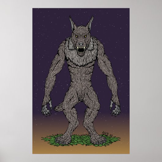 Dogman Cryptid of Weerwolf Poster (Voorkant)