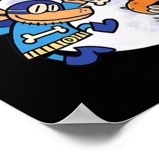 Dogman en kat onmisbaar voor Kind Poster (Hoek)