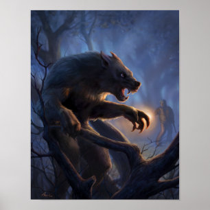 Dogman van Michigan Poster