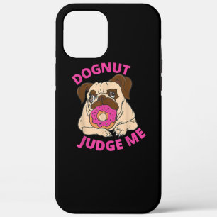 Dognut Rechter Pug Dog eet Donut iPhone 12 Pro Max Hoesje