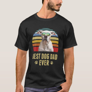 Dogo Argentino Best Dog Pap Ever Retro Sunset T-shirt