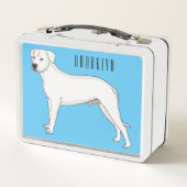 Dogo argentino cartoon afbeelding (Achterkant)