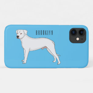 Dogo argentino cartoon afbeelding iPhone 11 hoesje
