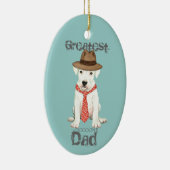 Dogo Argentino Ceramic Ornament (Rechts)