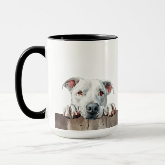 Dogo Argentino Chien Mug (Gauche)