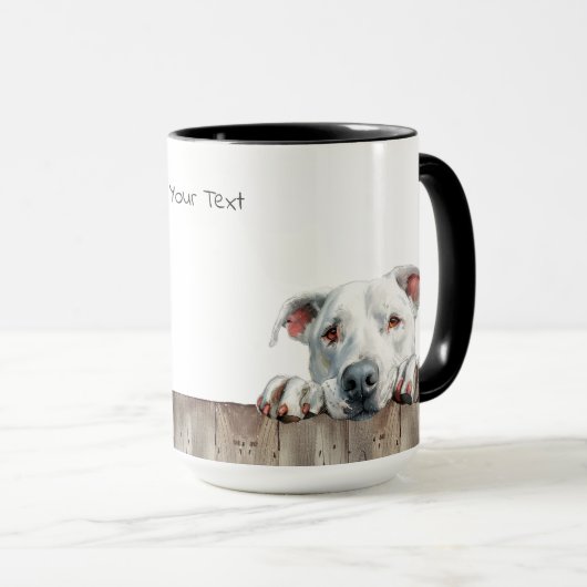 Dogo Argentino Chien Mug (Devant droit)