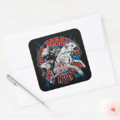 Dogo Argentino de jager Vierkante Sticker (Envelop)