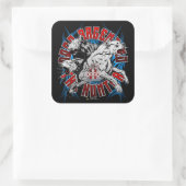 Dogo Argentino de jager Vierkante Sticker (Tas)