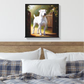 Dogo Argentino Dog Canvas Afdruk (Insitu (Slaapkamer))